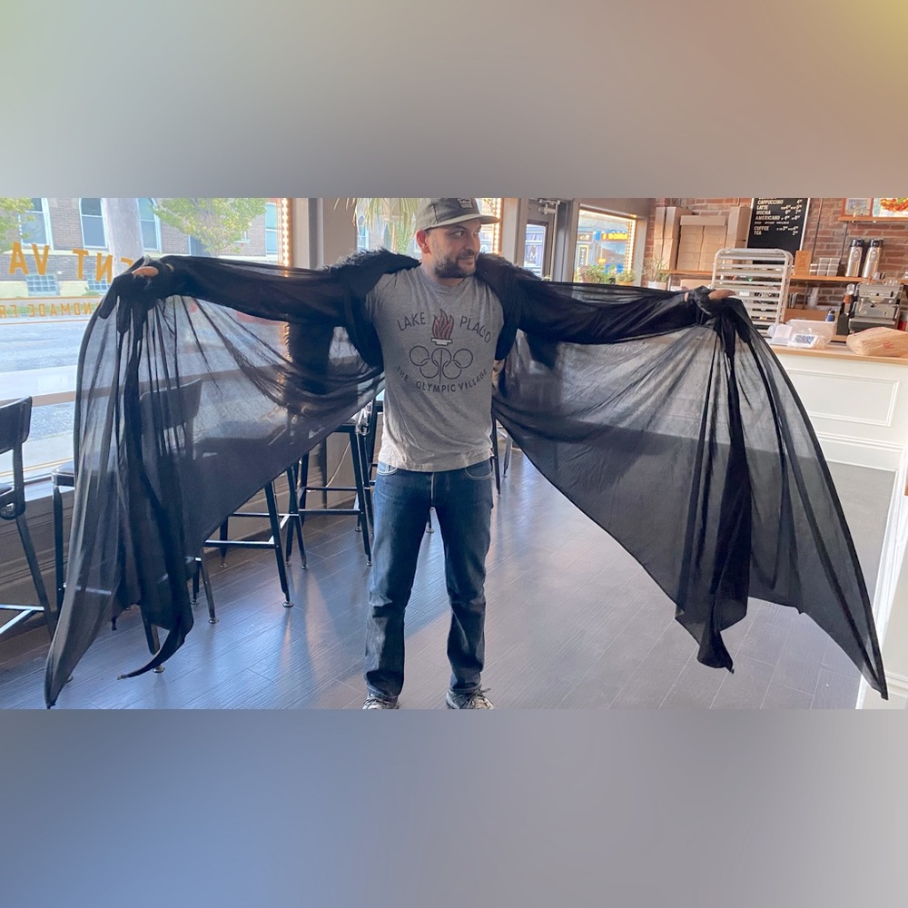 Unisex Large bat wing sleeves